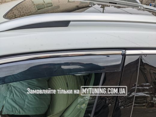 Вітровики з хромом на скотчі Volkswagen Touareg 2010-2018 Havoc