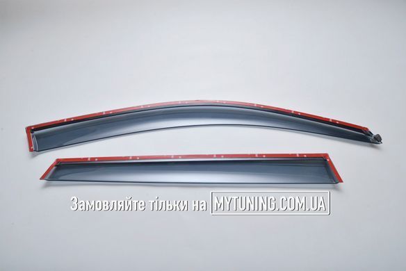 Вітровики з хромом на скотчі Volkswagen Touareg 2010-2018 Havoc