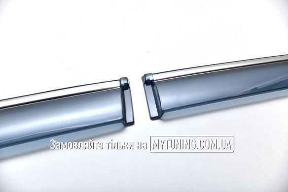 Вітровики з хромом на скотчі Volkswagen Touareg 2010-2018 Havoc