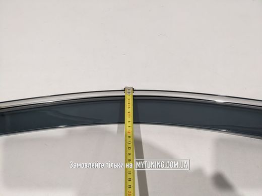 Ветровики с хромом на скотче Toyota Camry 70 2018+ Havoc