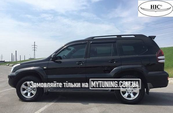 Дефлектори Hic накладні Toyota Land Cruiser 120 Prado 2003-2010 | Вітровики на скотчі HIC T03-1