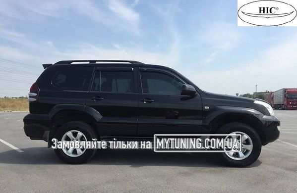 Дефлектори Hic накладні Toyota Land Cruiser 120 Prado 2003-2010 | Вітровики на скотчі HIC T03-1