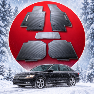 VW Passat USA 2011 по 2019 Оригінальні килимки HAVOC гумові в салон повний комплект