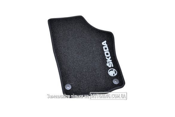 Коврики в салон ворсовые для Skoda Rapid (2012-) /Чёрные, кт. 5шт BLCCR1569