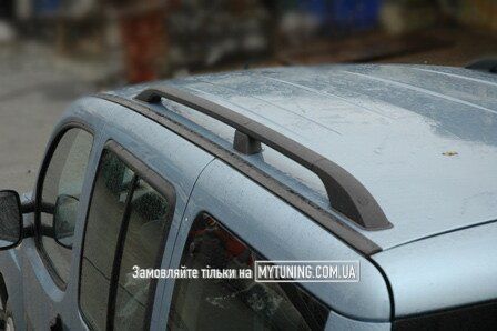 Рейлинги Renault Kangoo 2008- /Черный /Abs