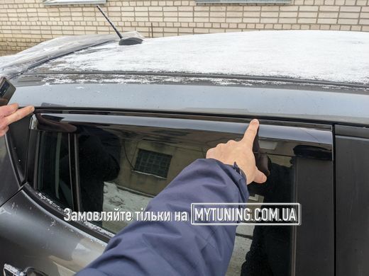 Дефлектори Havoc накладні Nissan Leaf 2010-2017 | Вітровики на скотчі MNiL2010