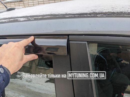 Дефлектори Havoc накладні Nissan Leaf 2010-2017 | Вітровики на скотчі MNiL2010