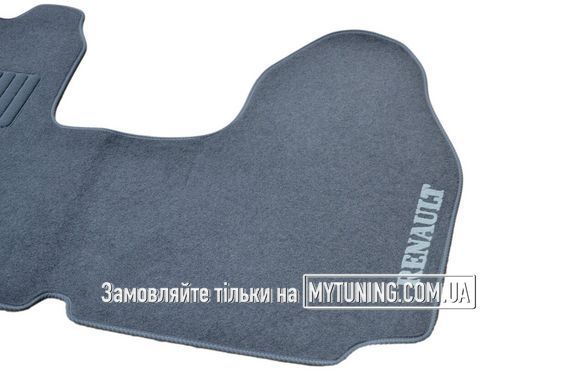 Коврики в салон ворсовые для Renault Trafic (2001-2015) 1+2 /Серый, кт 1шт BLCCR15381