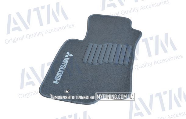 Коврики в салон ворсовые AVTM для Mitsubishi Lancer (2003-2007) /Серые 5шт GRCR1392