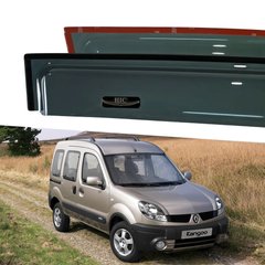 Дефлектори Hic накладні широкі Renault Kangoo 1997-2008 | Вітровики на скотчі HIC REN10