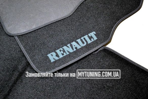 Коврики в салон ворсовые для Renault Kangoo (2008-) 5 мест/Чёрные 5шт