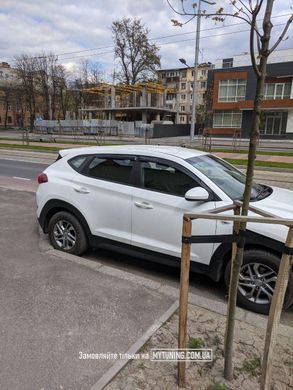 Дефлекторы Hic накладные Hyundai Tucson 2015-2021 | Ветровики на скотче HIC HY47