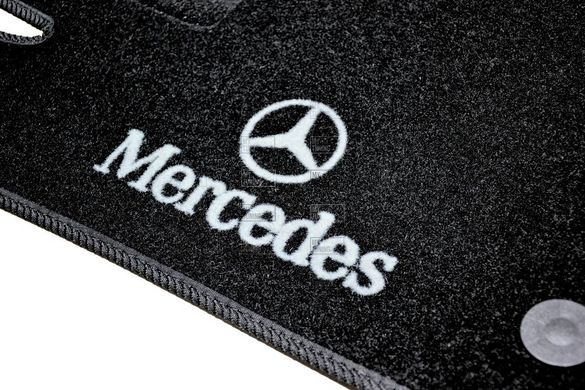 Коврики в салон ворсовые для Mercedes GL/ML166 (2012-) 5 мест /Чёрные, кт. 5шт BLCCR1349