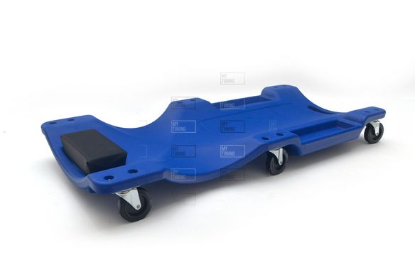 Лежак автослюсаря підкатний пластиковий 6 коліс (синій) MG50234/MAGMA