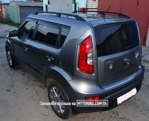 Рейлинги Kia Soul 2008-2014/Черный /Abs/Крепление клей