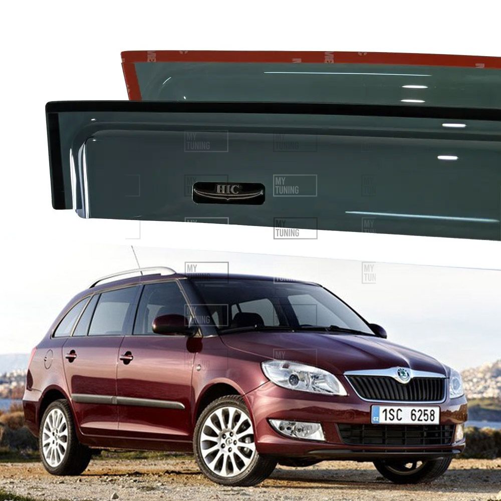 Дефлекторы Hic накладные Skoda Fabia 2007-2014 универсал | Ветровики на  скотче HIC SK11 - Mytuning.com.ua — Автомобильные Аксессуары