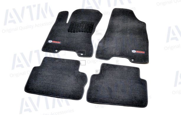Коврики в салон ворсовые AVTM для Nissan X-Trail T31 (2007-2014) /Чёрные Premium BLCLX1433