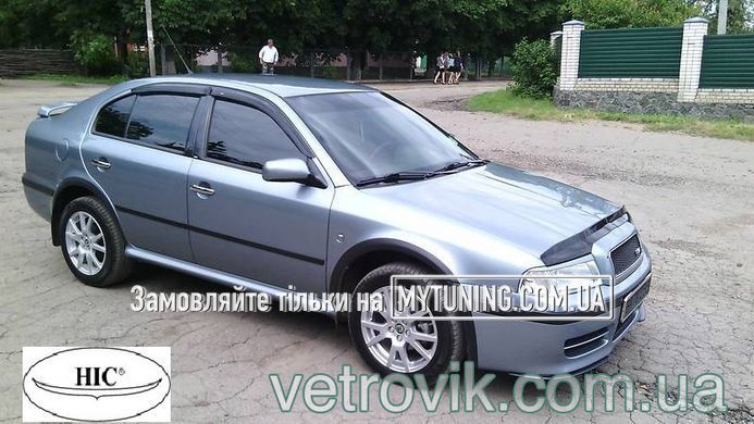 Дефлектори Hic накладні Skoda Octavia A4 Tour 1996-2005 HB | Вітровики на скотчі HIC SK04