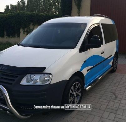 Дефлекторы боковых окон Volkswagen Caddy 3 2004-2020 | Ветровики на скотче HIC VW19