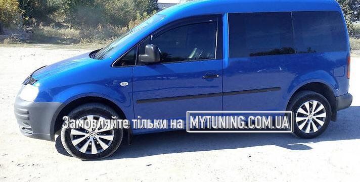 Дефлектори Volkswagen Caddy 3 2004-2020 | Ветровики на скотчі HIC VW19