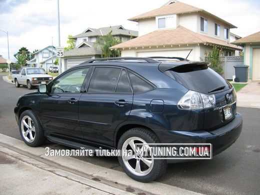 Рейлинги Lexus RX350 (2003-2009) Черные усиленные, с перемычками