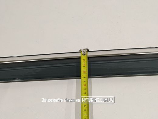 Дефлекторы окон (Ветровики) с хромом на скотче Toyota Rav4 2019 2020 2021 2022 2023 Havoc