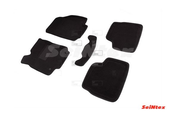 Коврики в салон 3D для Opel Astra H 2004-2015 /Черные 5шт 71695