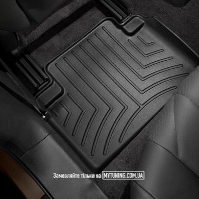 Коврики в салон для Infiniti QX70 2009- с бортиком задние черные 441722