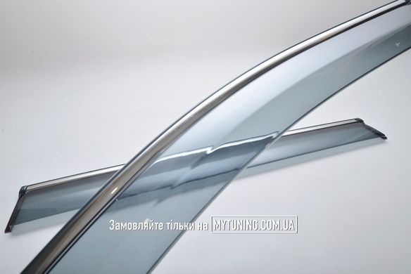 Ветровики HAVOC с хромом Nissan Qashqai J11 2014&ndash;2021 | На скотче MNiQ1421H