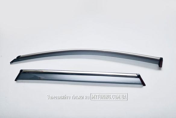 Ветровики с хромом на скотче Honda CRV 2017-2023 Havoc