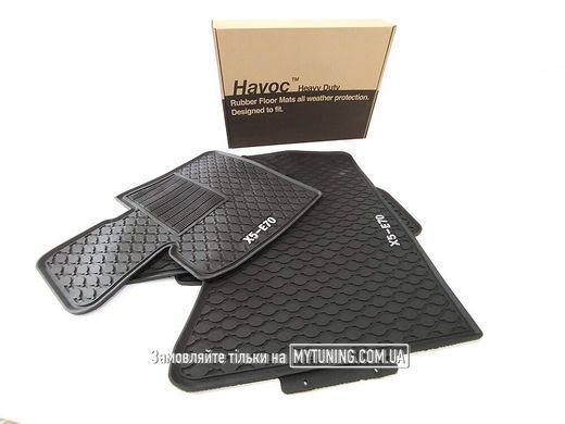 BMW X5 E70 2007 - 2013 Оригінальні килимки HAVOC гумові в салон повний комплект