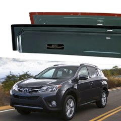 Дефлектори Hic накладні Toyota RAV-4 2013-2019 | Вітровики на скотчі широкі HIC T119-IJ
