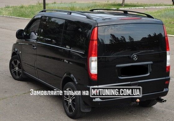 Рейлинги Mercedes Vito (W639) 2003- /коротк.база /Черный /Abs 2450мм