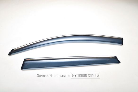 Вітровики з хромом на скотчі Touareg 2010-2018 Havoc