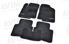 Коврики в салон ворсовые для Hyundai Accent (2011-) (Solaris) /Чёрные Premium BLCLX1216