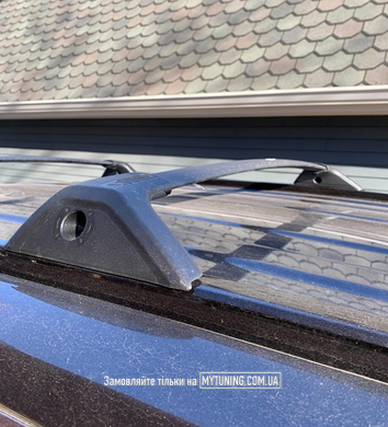 Поперечки Toyota Rav4 2019 2020 2021 2022 2023 на рейлинги черные матовые Havoc