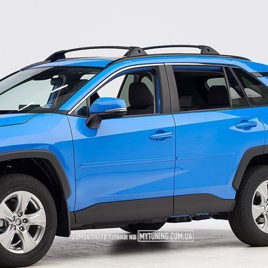 Поперечки Toyota Rav4 2019 2020 2021 2022 2023 на рейлинги черные матовые Havoc