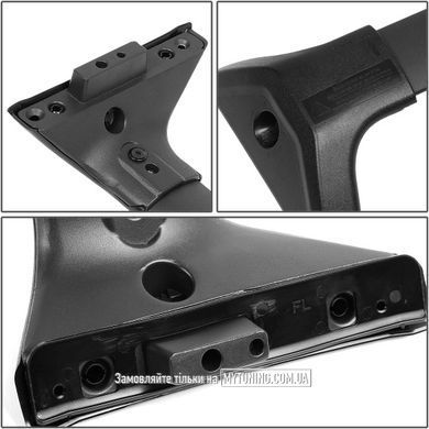 Поперечки Toyota Rav4 2019 2020 2021 2022 2023 на рейлинги черные матовые Havoc