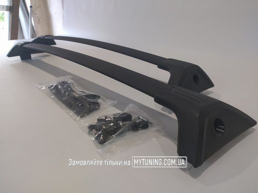 Поперечки Toyota Rav4 2019 2020 2021 2022 2023 на рейлинги черные матовые Havoc