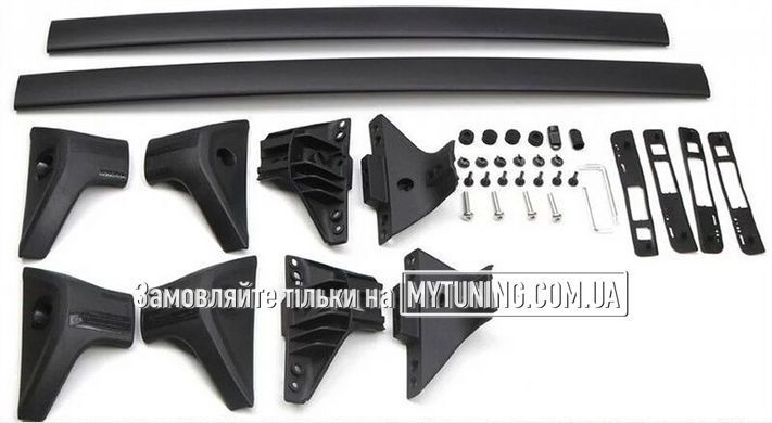 Поперечки Toyota Rav4 2019 2020 2021 2022 2023 на рейлінги чорні матові Havoc