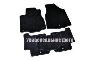 Коврики в салон ворсовые AVTM для Citroen Nemo МКП (2007-). /Чёрные, кт 5шт BLCCR1110
