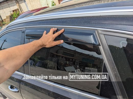 Дефлектори Havoc накладні Audi Q5 2008-2017 | Вітровики на скотчі QAuQ50817