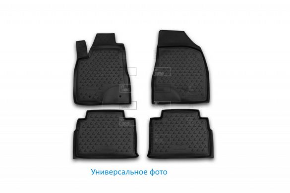 Коврики в салон для Ford Tourneo Custom, 01/2013->, 9 Seats, 6 шт полиуретан (3D) CARFRD00029k