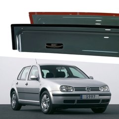Дефлектори Hic накладні Volkswagen Golf-4 1997-2004 HB | Вітровики на скотчі HIC VW07