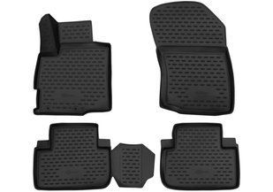 Коврики в салон для MITSUBISHI Outlander, 2012-2015, 2015-, 2 WD, 4 шт. (ПУ, повышенная износ 3D