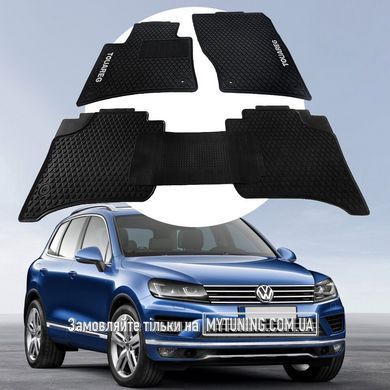 VW Touareg 2010 по 2018 Оригінальні килимки HAVOC гумові в салон повний комплект
