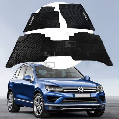 VW Touareg 2010 по 2018 Оригинальные коврики HAVOC резиновые в салон полный комплект