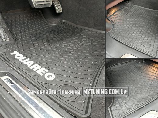 VW Touareg 2010 по 2018 Оригінальні килимки HAVOC гумові в салон повний комплект