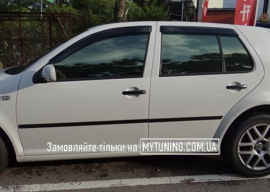 Дефлектори Hic накладні Volkswagen Golf-4 1997-2004 HB | Вітровики на скотчі HIC VW07