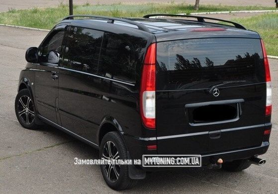 Рейлинги Mercedes Vito (W639) 2003- /длинн.база /Черный /Abs